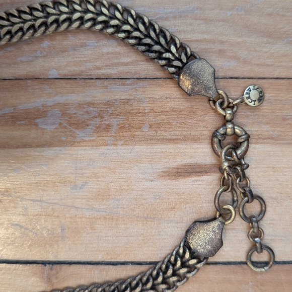 Elegant Gold and Silver Statement Necklace - Picture 2 of 4